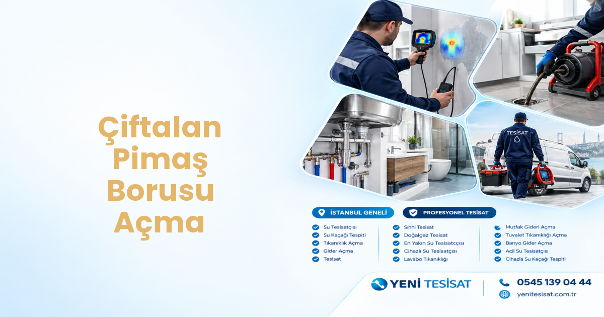 Çiftalan Pimaş Borusu Açma