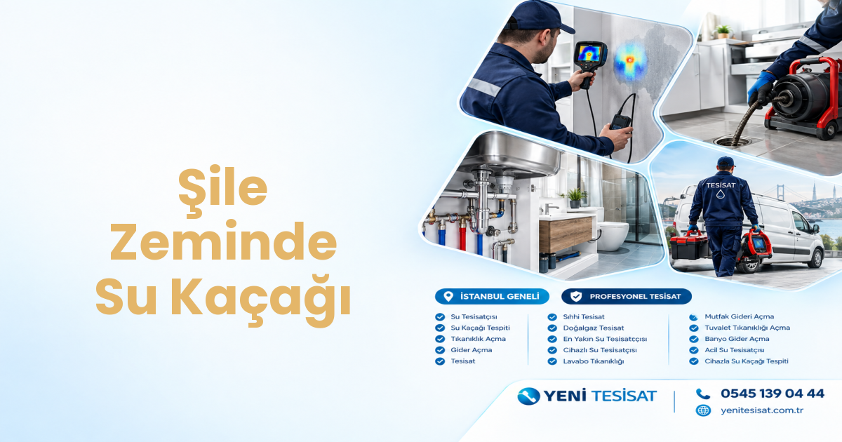 Şile Zeminde Su Kaçağı