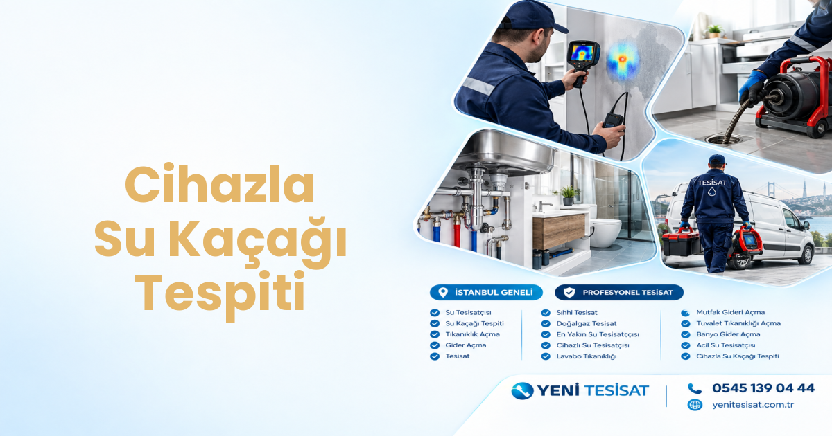 Cihazla Su Kaçağı Tespiti