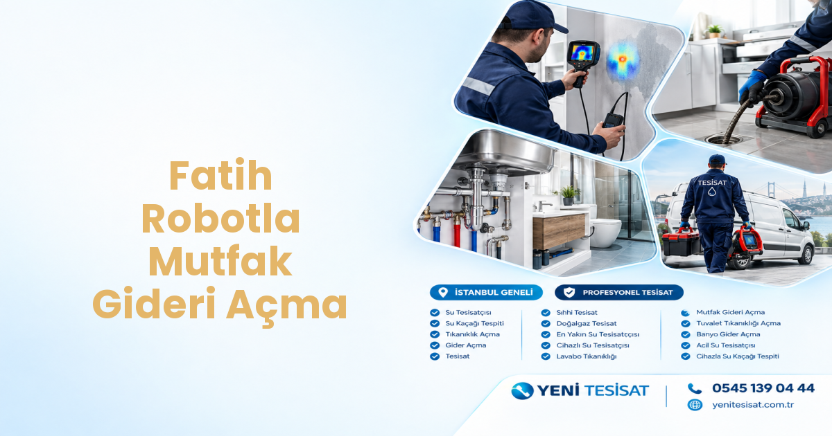Fatih Robotla Mutfak Gideri Açma
