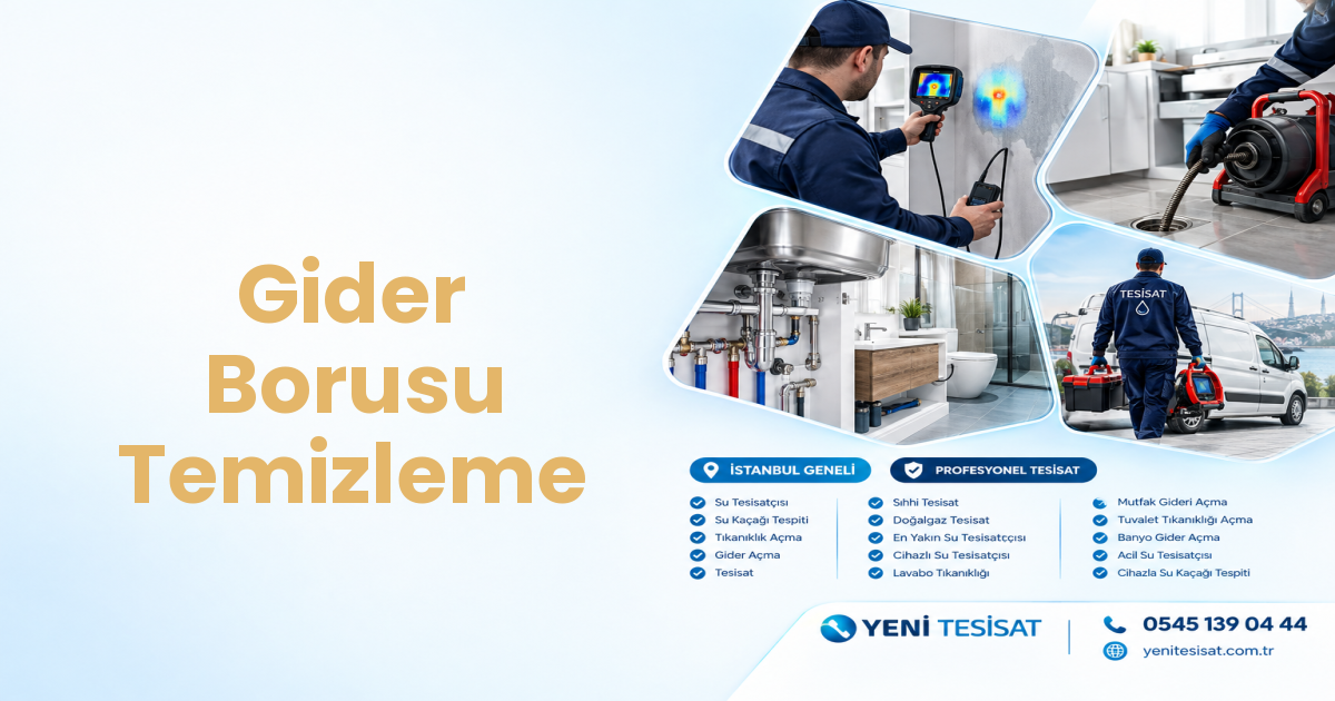 Gider Borusu Temizleme