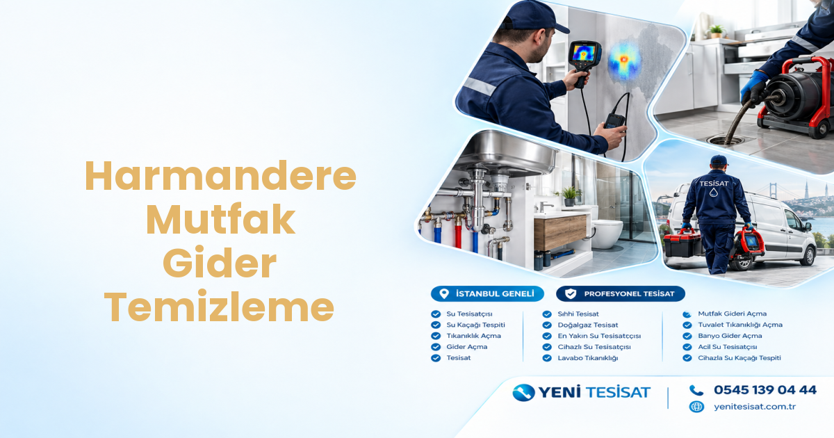 Harmandere Mutfak Gider Temizleme