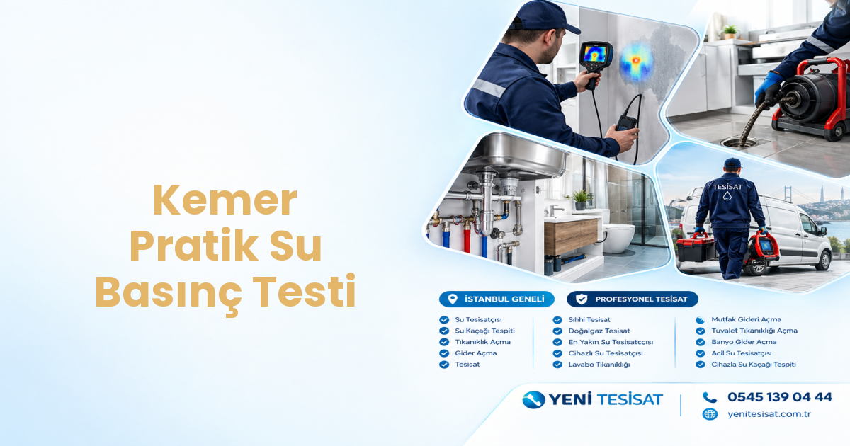 Kemer Pratik Su Basınç Testi