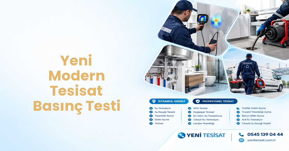 Yeni Modern Tesisat Basınç Testi
